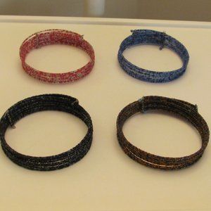 $18 for ALL 4 brand new beaded choker necklaces!